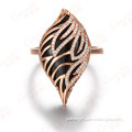 18K Rose Gold Ring with Black Onyx